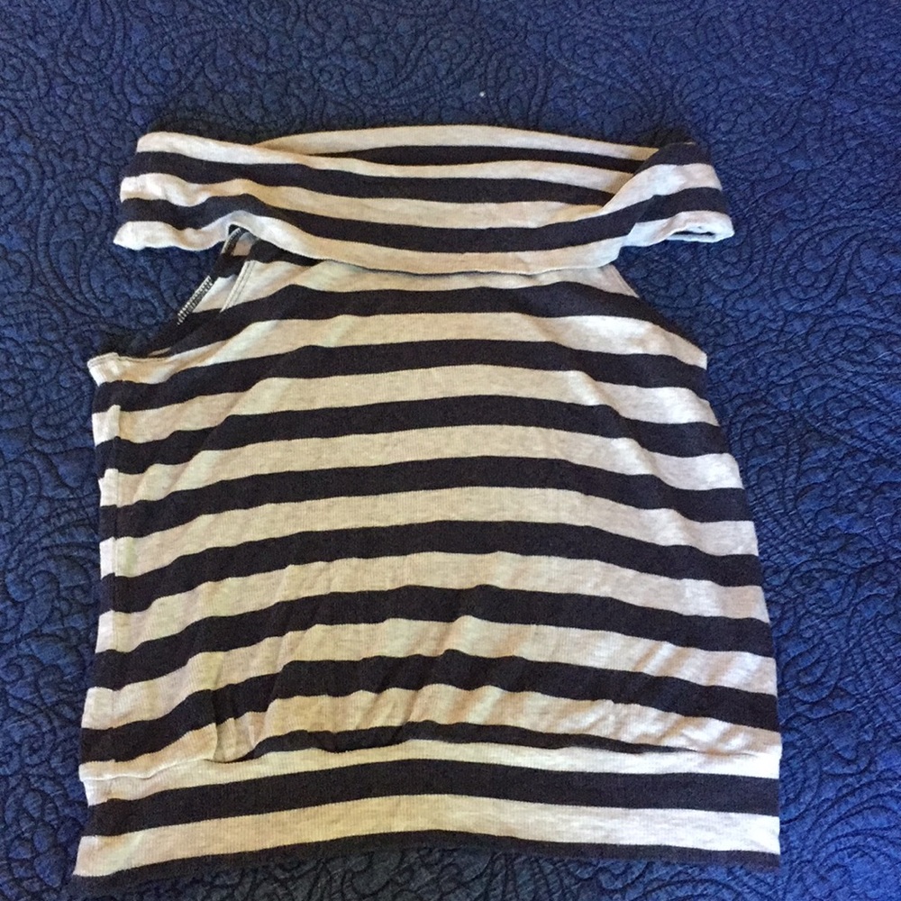 Bordeaux (Anthropologie) off shoulder top